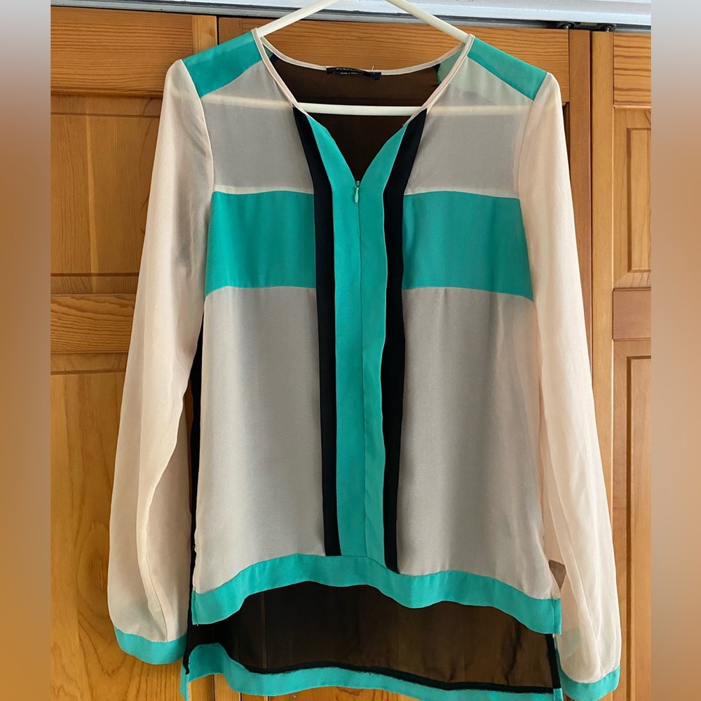 BCBG Sheer Blouse